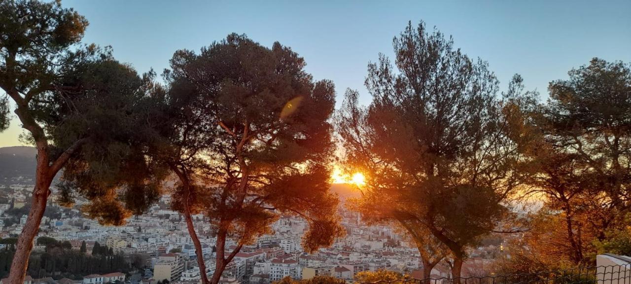 Chambre D Hote Avec Clim Terrasse Et Petit Dejeuner Hauteurs De Nizza Esterno foto