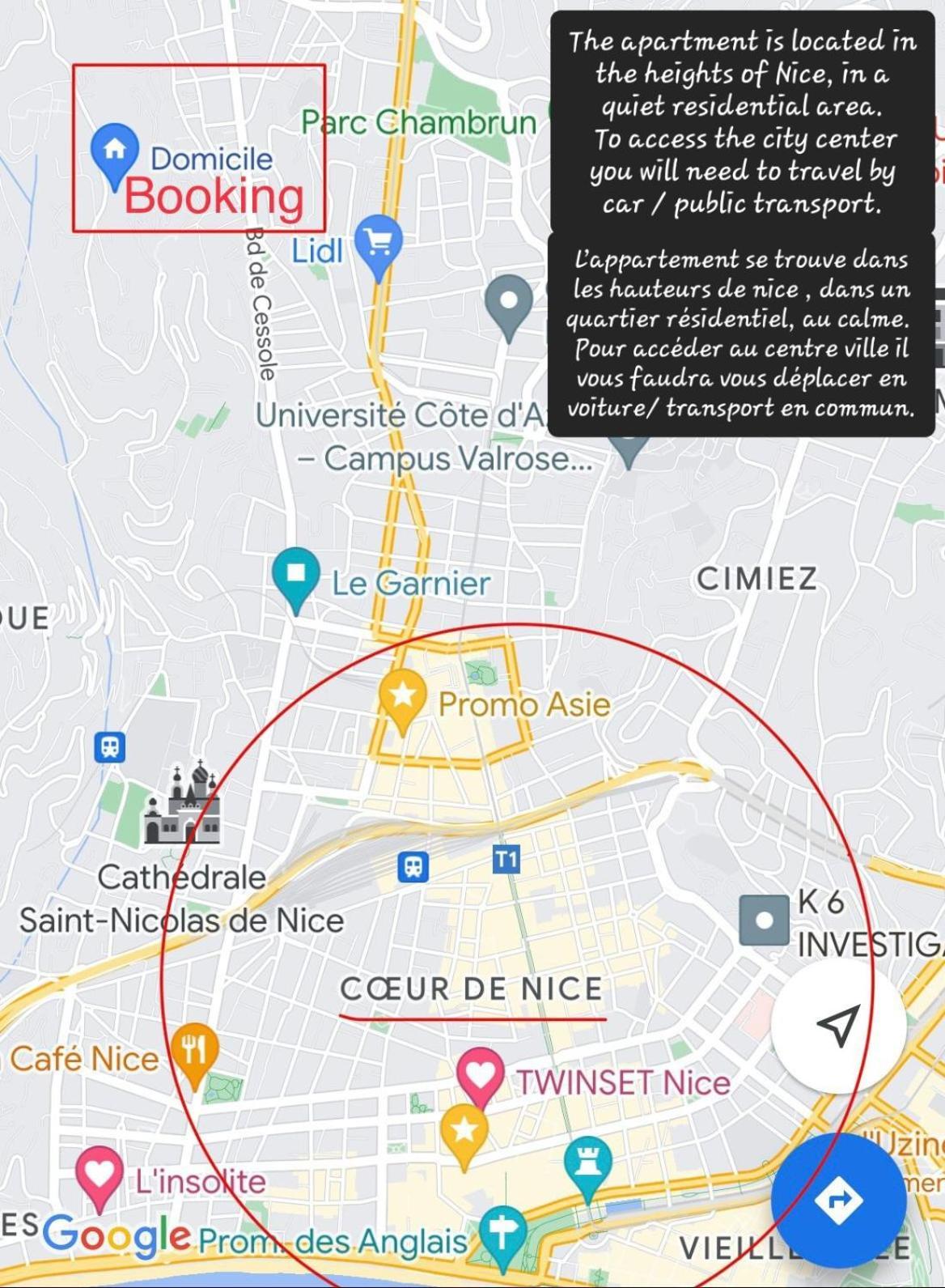Chambre D Hote Avec Clim Terrasse Et Petit Dejeuner Hauteurs De Nizza Esterno foto