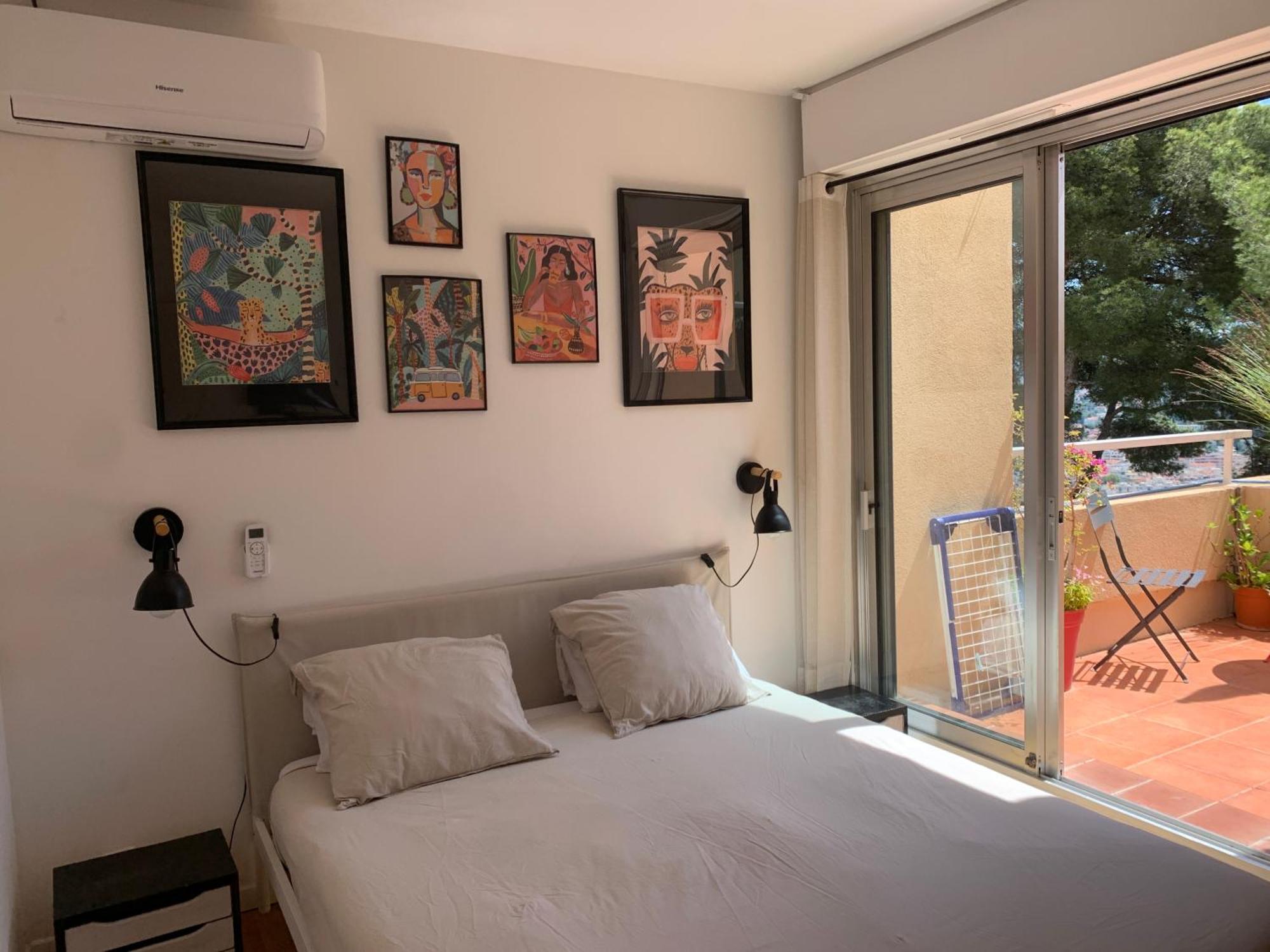Chambre D Hote Avec Clim Terrasse Et Petit Dejeuner Hauteurs De Nizza Esterno foto